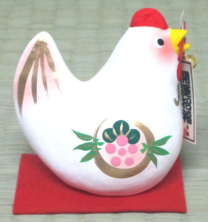 日本製 縁起物会津張り子 招福干支 酉・鳥招福破魔矢 酉 [3]