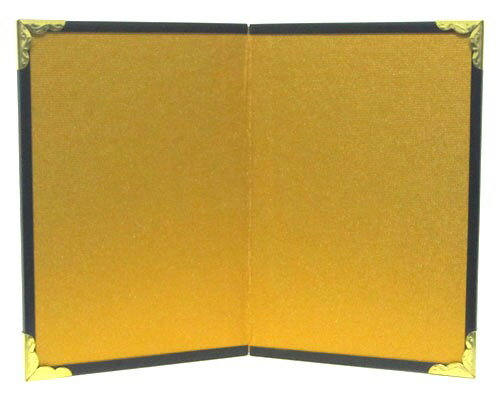 和雑貨　和風インテリア二曲屏風　金屏風(11×7.5）