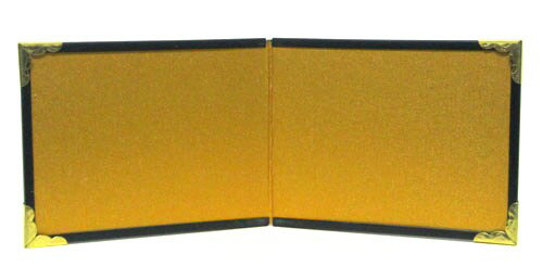 和風インテリア二曲屏風　金屏風(7×9）　横広