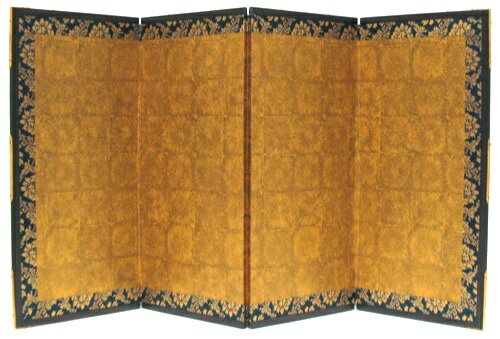 和風インテリア　屏風四曲屏風　金屏風　(特大）