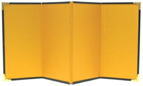 和風インテリア四曲屏風　金屏風　(15×7.5）