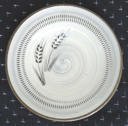 和食器 福岡県伝統工芸品小石原焼皿 【蔵人窯】手作り 皿 麦穂（14cm）