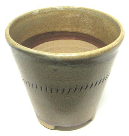 Rakuten - 和食器　福岡県伝統工芸品小石原焼　【蔵人窯】植木鉢　茶色