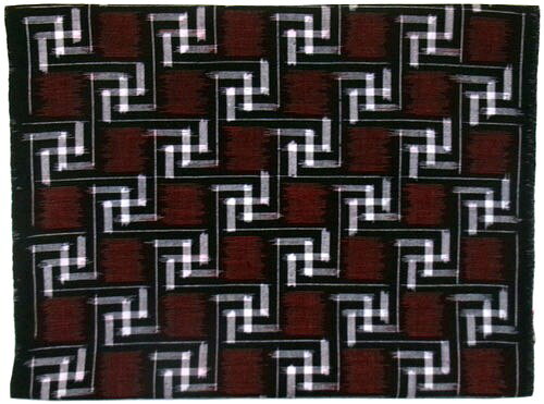 福岡県伝統工芸品久留米絣（かすり）反物　久留米絣手作り　0.75mカット売り布地　...