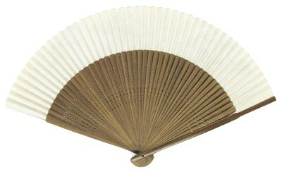 日本の伝統 日本扇子扇子 センス せんす男性用扇子 大短地絹張松・富士山 茶色