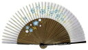 日本の伝統 日本扇子扇子 センス せんす女性用扇子 和柄プリントペンテ桜(さくら サクラ) ブルー