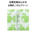 白雪友禅はんかち/ 白雪姫 / ポムグリーン ■京友禅 プチギフト かわいい リバーシブル 人気 やわらかい こども 赤ちゃん レディース りんご
