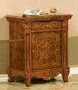 【開梱設置・送料無料】イタリア サルタレッリ社 ヴェルサイユ サイドボード ブラウン アンティーク調 リビングボード 電話台 TEL台 収納 クラシック調家具 ...