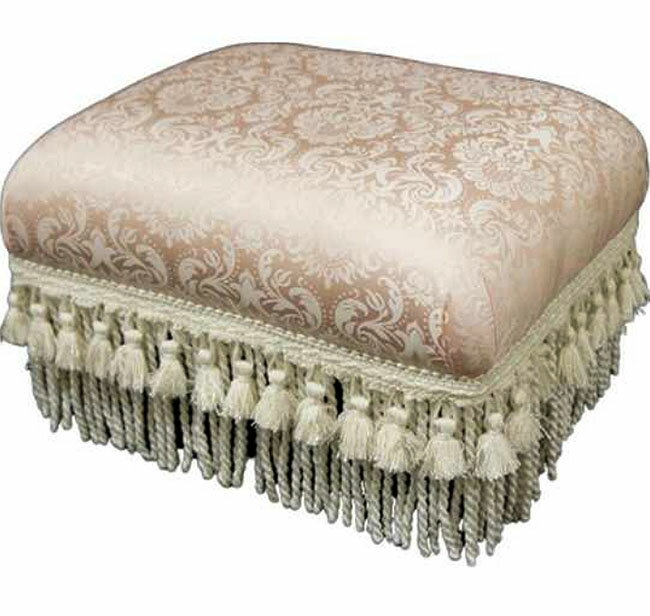 【送料無料】ジェニファーテイラー　フットスツール　ファブリック　ピンク玄関　椅子　イス　チェア