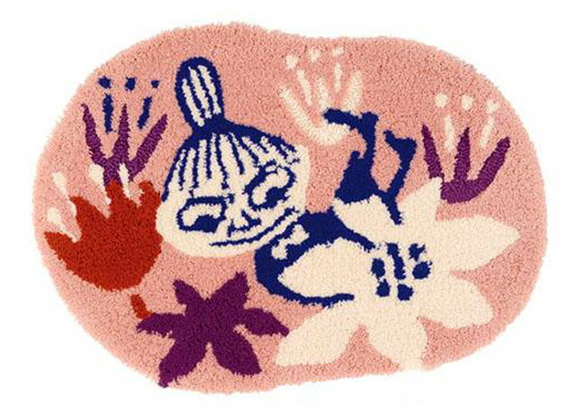 【送料無料】【即納可】新入荷しました♪日本製 ムーミン ミィ アクセントラグ コバナマットMOOMIN ラグマット ラグ マット 玄関マット