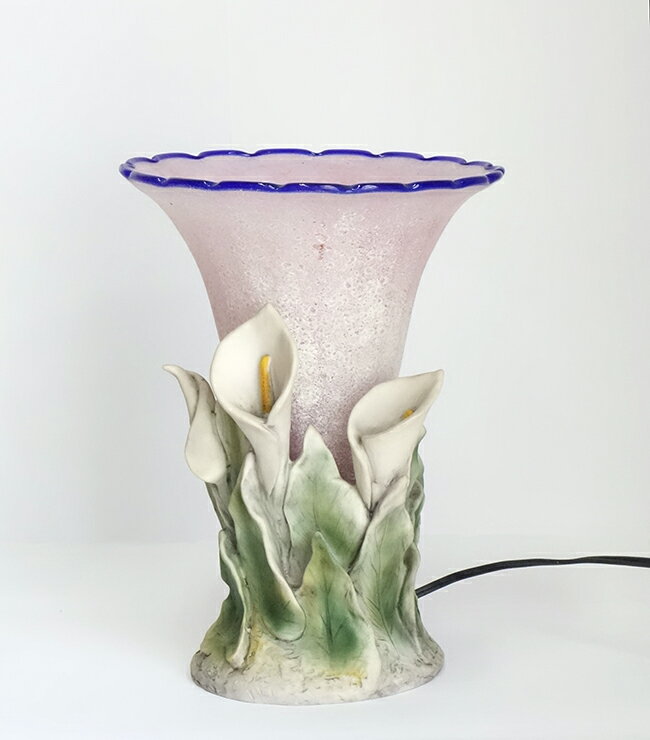 【即納可!!】【送料無料】テーブルランプ Φ20×H67cm アンティーク調 ランプ フラワー カラー