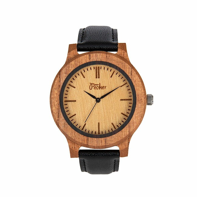 【送料無料】日本製　木製　腕時計　文字盤シングルタイプ ケヤキ　天然木　木目　時計　watch　プレゼント　贈り物　ギフト