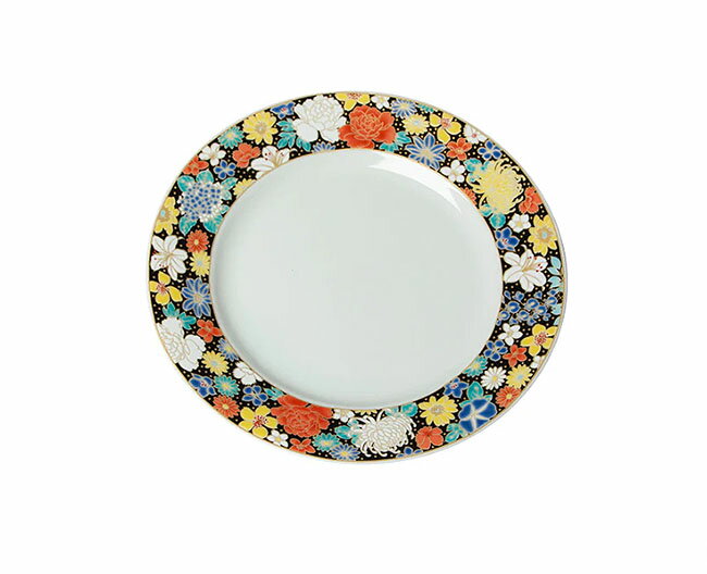 Kutani Ware - 【3,980円(税込)以上お買上げで送料無料】【即納可!!】新入荷しました♪日本製　九谷デザートプレート『花詰』九谷焼　プレート　皿　お皿　食器　花柄　かわいい