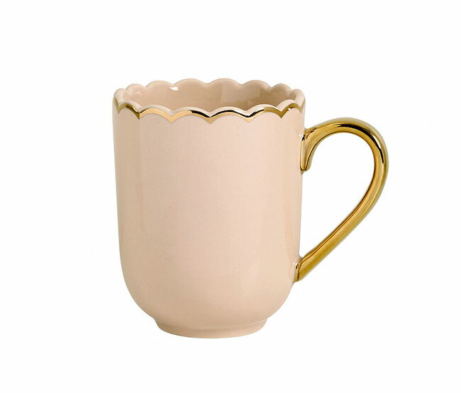 新入荷しました♪フランス MathildeM (マチルドエム) 社　マグカップ　ピンク×ゴールド　マグ　カップ　洋食器　おしゃれ　かわいい　プレゼント