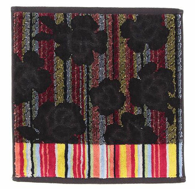 【3,980円(税込)以上お買上げで送料無料】【即納可!!】再入荷しました♪ドレディール カミーユ ハンカチタオル ブラック日本製 今治タオル タオル（25×25cm）薔薇 バラ ローズ フラワー