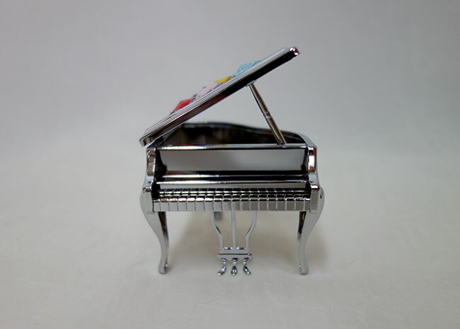 【送料無料】【即納可!!】新入荷しました♪ボヘミアクリスタルオーナメント グランドピアノ シルバー楽器 ピアノ オーナメント インテリア置物 プレゼント 贈り物 ギフト [2]