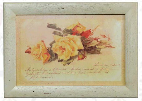 【送料無料】イタリア製 額絵 バラ