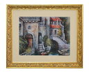 【送料無料】イタリア製 額絵 風景画 アートフレーム 額入り 壁掛け