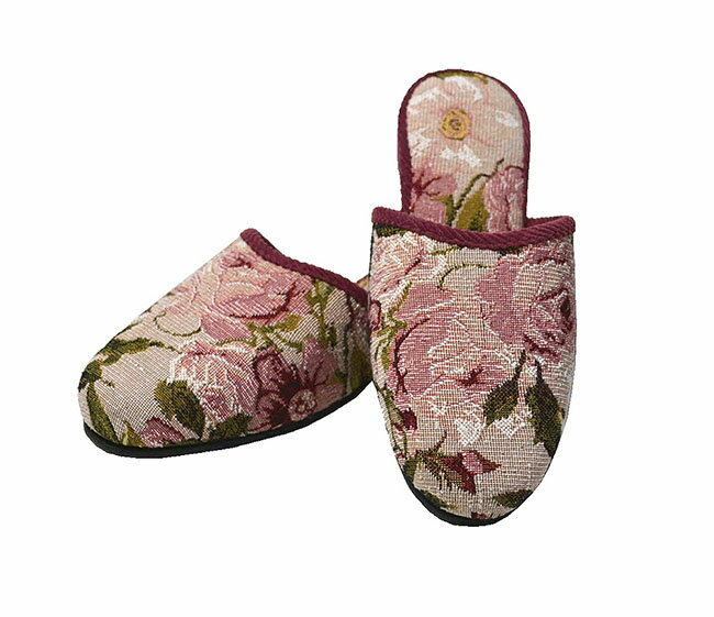 【3,980円(税込)以上お買上げで送料無料】【即納可!!】再入荷しました♪ゴブランスリッパ レガートローズ スリッパ ルームシューズ 部屋履き 花柄 おしゃれ