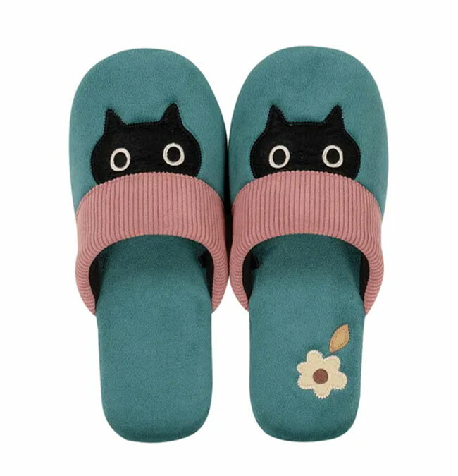 【3,980円(税込)以上お買上げで送料無料】【即納可!!】新入荷しました♪ATSUKO MATANO スリッパ『MEME』グリーン ソフトスリッパ ルームシューズ 部屋履き 履物 俣野温子 マタノアツコ ネコグッズ ネコ かわいい