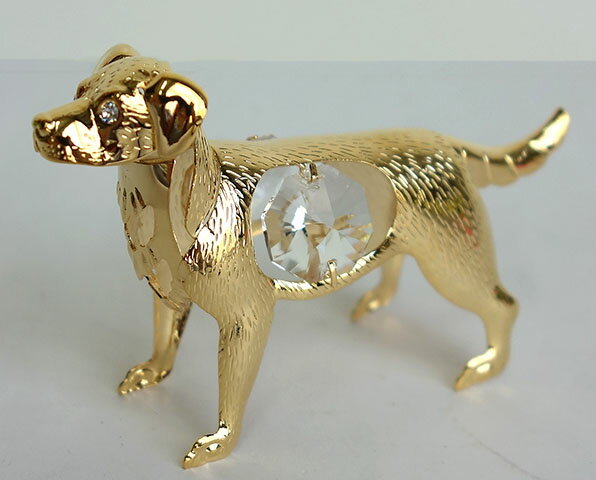 【3,980円(税込)以上お買上げで送料無料】【即納可!!】再入荷しました♪スワロフスキークリスタルオーナメント 　イヌインテリア置物　スワロフスキー　オーナメント　いぬ　犬　ドッグプレゼント　贈り物　ギフト