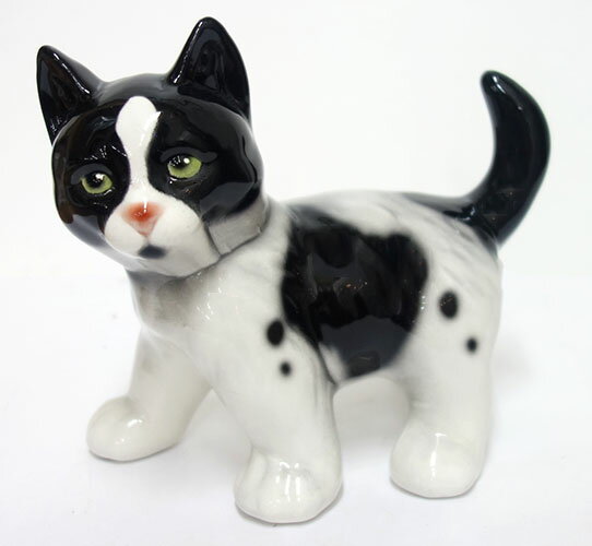 Rakuten - 【送料無料】【即納可】新入荷しました♪イタリア製　陶器　猫　置物ネコ　キャット　アニマル