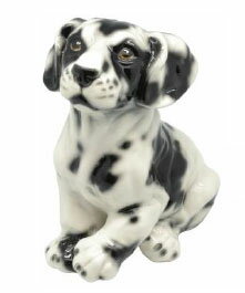 【送料無料】イタリア製陶器　アラン置物[犬/ドッグ/イヌ/イタリー/インテリア/陶磁器/ポーセリン/小物/雑貨]