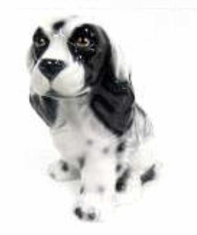 【送料無料】イタリア製　陶器アニマル　イヌ『コッカスパニエル』インテリア　置物　オブジェ　動物置..