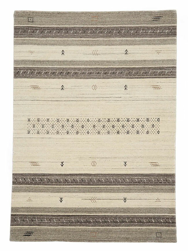 残り1枚で終了!!【即納可!!】【送料無料!!】新入荷しました♪インド製 ハンドルームギャベ ナチュラルグレーギャベ ギャッベ 玄関マット ラグマット手織り 絨毯 敷物 サイズ：約70X120cm