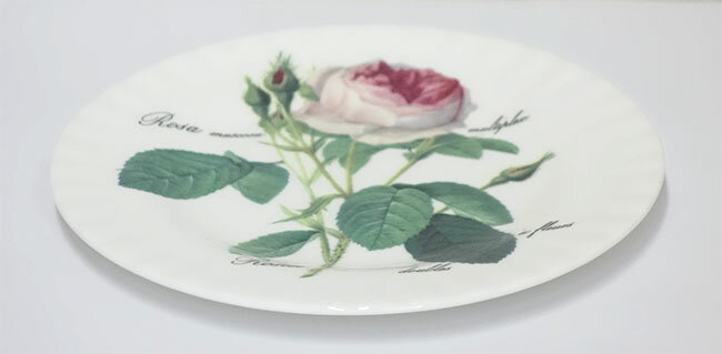 人気商品!!【3,980円(税込)以上お買上げで送料無料】【即納可!!】再入荷しました♪イギリス Roy Kirkham (ロイ・カーカム) 社　ルドゥーテローズ　プレート　20cm　お皿　皿　洋食器　英国食器　テーブルウエア　バラ柄　薔薇　おしゃれ