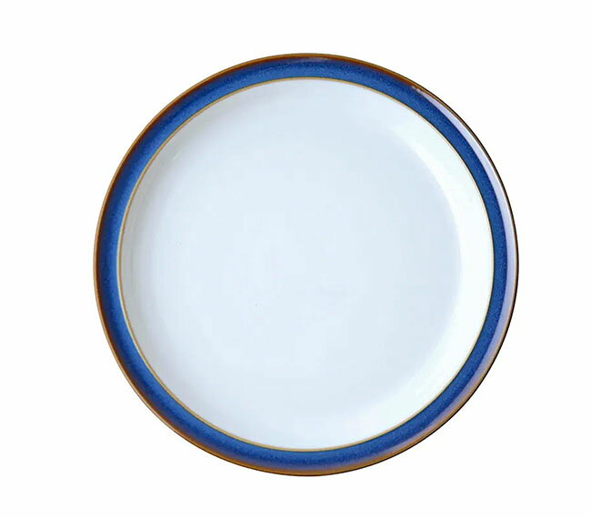 Rakuten - 【送料無料】【即納可!!】新入荷しました♪イギリス製　Dendy デンビー　Imperial Blue　インペリアルブルー　ディナープレート 26.5cm　プレート　お皿　皿　大皿　洋食器　英国食器　テーブルウエア　シンプル　おしゃれ