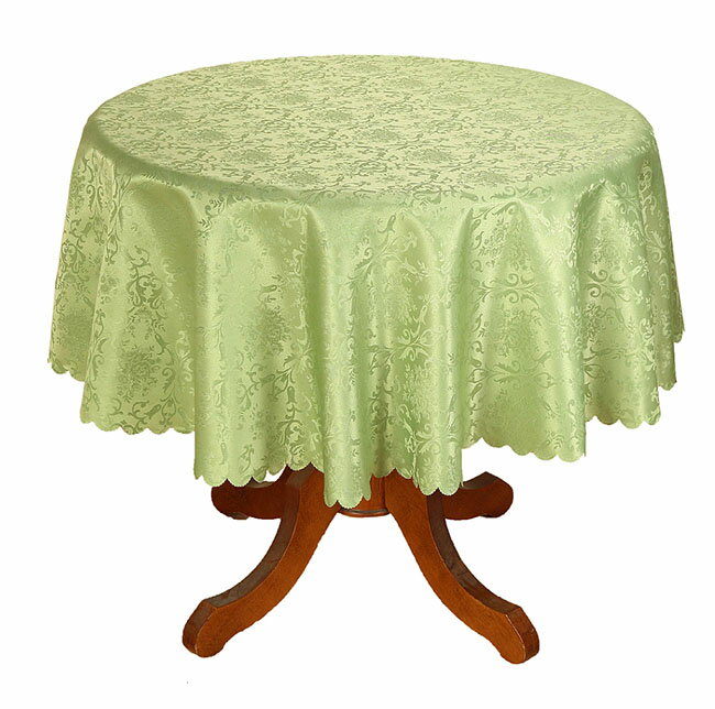 【3,980円(税込)以上お買上げで送料無料】【即納可!!】再入荷しました♪ラウンドクロス　直径150cm　ライトグリーン　カーキはっ水加工　丸型　テーブルクロス　クロス