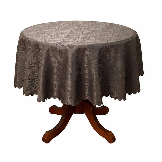 【3,980円(税込)以上お買上げで送料無料】【即納可!!】再入荷しました♪ラウンドクロス　直径150cm　ブラウンはっ水加工　丸型　テーブルクロス　クロス