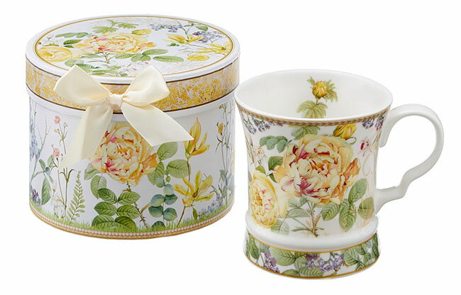 【3,980円(税込)以上お買上げで送料無料】【即納可!!】再入荷しました♪ロイヤルアーデン　ギフトボックス入り マグカップ　マグ　洋食器　フラワー　花柄　おしゃれ　プレゼント　＊電子レンジ対応