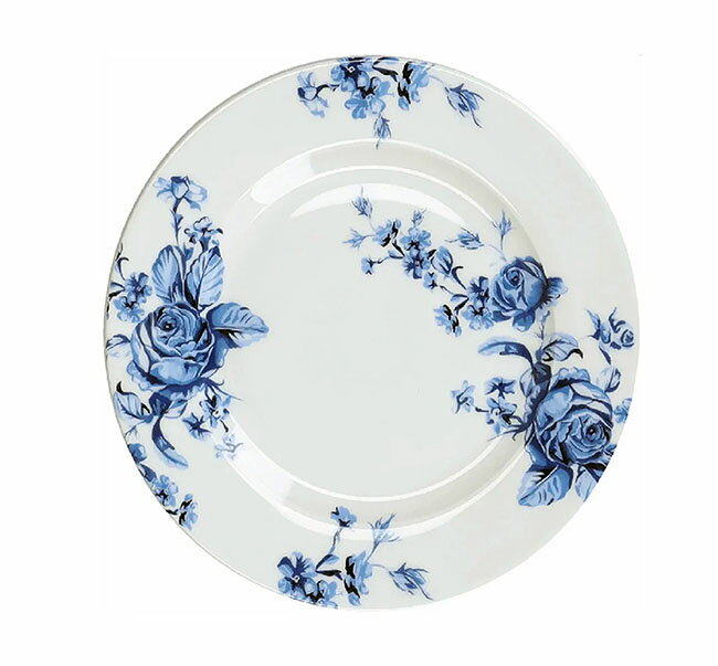 【3,980円(税込)以上お買上げで送料無料】【即納可!!】新入荷しました♪MIKASA HAMPTOM サイドプレート ホワイト&ブルーフラワーミカサ ハンプ...