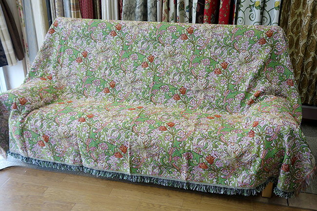 【送料無料】【即納可!!】再入荷しました♪ウィリアムモリス ゴブラン マルチカバー ハノーヴァーフラワー マルチクロス ベッドカバー  ソファカバー 花柄 おしゃれ サイズ:約W180×D235cm [2]