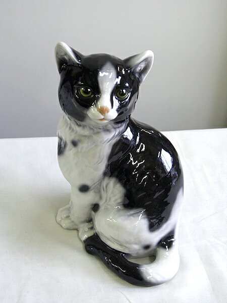 【即納可】再入荷しました♪イタリア製　陶器　猫置物インテリア　小物　雑貨　置物ねこ　ネコ　CAT沖縄　北海道　離島は送料別途見積