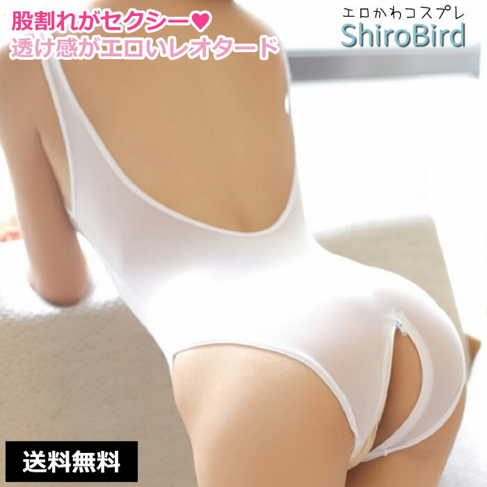 ハロウィン セクシー 穴あき スクール水着 コスプレ ファスナー ジッパー付き 白 ホワイト【かわいい エロいスク水 エロカワ 大人用 衣装 仮装 レオタード コスチューム アダルト 撮影会 余興 レディース 女子高生 JK 萌え オープンクロッチ スク水 あす楽】のサムネイル