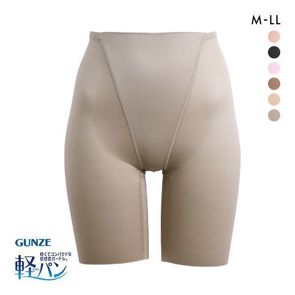 20％OFF【メール便 6 】 グンゼ GUNZE 軽くてコンパクトな新感覚ガードル 軽パン ウエストらくらくロングガードル レディース [ 大きいサイズ LLまで ] 全6色 M-LL