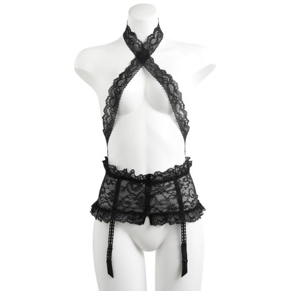 【送料無料】 【オーバドゥ/Aubade】Boite a Desir Lace Waist Cincher and Suspenders(ガーターベルト) レディース