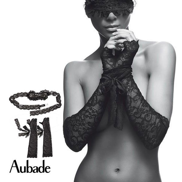 オーバドゥ Aubade Boite a Desir Ensemble Serre Taille グロ－ブ＆アイマスクセット