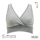 【メール便(20)】 犬印 INUJIRUSHI 授乳ママのためのボーダー柄ハーフトップ 全2色 M-L その1