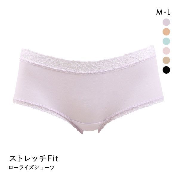 【メール便(4)】 クロスコ KUROSUCO 日本製 綿混 ストレッチFit ローライズショーツ レディース 全6色 M-L