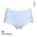 15％OFF【メール便 4 】 ワコール Wacoal ディアヒップショーツ DearHip Shorts 綿混 スタンダード ノーマルショーツ 3L レディース [ 大きいサイズ 3L ] wcl－db 全2色