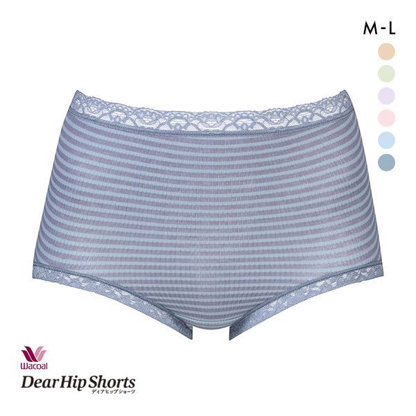 ワコール ショーツ 【20%OFF・お買い物マラソン】【メール便(5)】 ワコール Wacoal ディアヒップショーツ DearHip Shorts スタンダード ショーツ 深ばき 綿混 吸汗速乾 M L 単品 レディース 全6色 M-L ev_sp