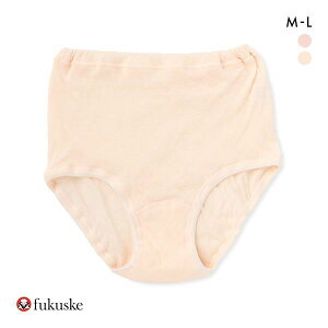 10%OFF 福助 Fukuske ソフトショーツ 深め ハイウエスト 綿100% ガーゼ ショーツ 単品 レディース 全2色 M-L