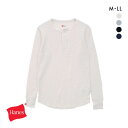 20%OFF ヘインズ Hanes サーマル 長袖 シャツ ヘンリーネック ロングスリーブ Tシャツ メンズ サーマル HM4-Q502 全4色 M-LL