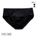 【メール便(30)】 オムHOM MINI BRIEFS COTTON フルバック ビキニ ブリーフ メンズ 前とじ 無地 全3色 XS-M