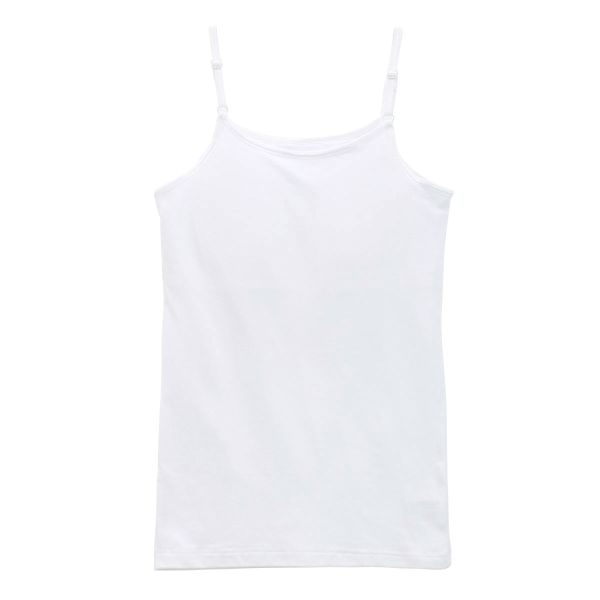 【メール便(10)】 体育deインナー キャミソール インナー キッズ ジュニア 女の子 ソフトパッド付き さらさらフィット 綿混 全2色 140-165