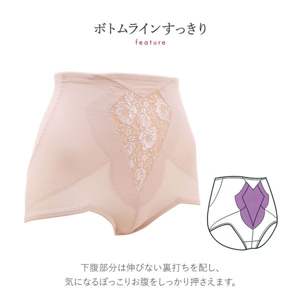 【メール便(10)】 トリンプ Triumph ボディコンシェルジュ 440 ガードル ショート 補正下着 深め ハイウエスト お腹押さえ ヒップアップ ハード レディース 58-76 補整 shirohato-10175544 SHIROHATO(白鳩) サンプル画像3